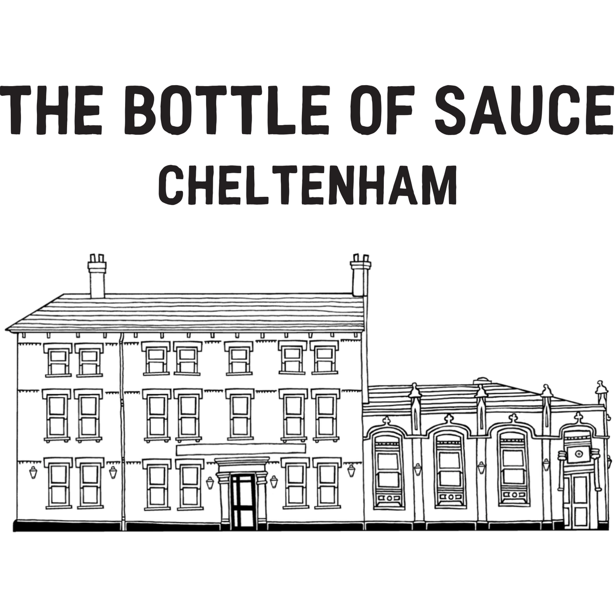 Illustration of The Bottle of Sauce pub, Cheltenham