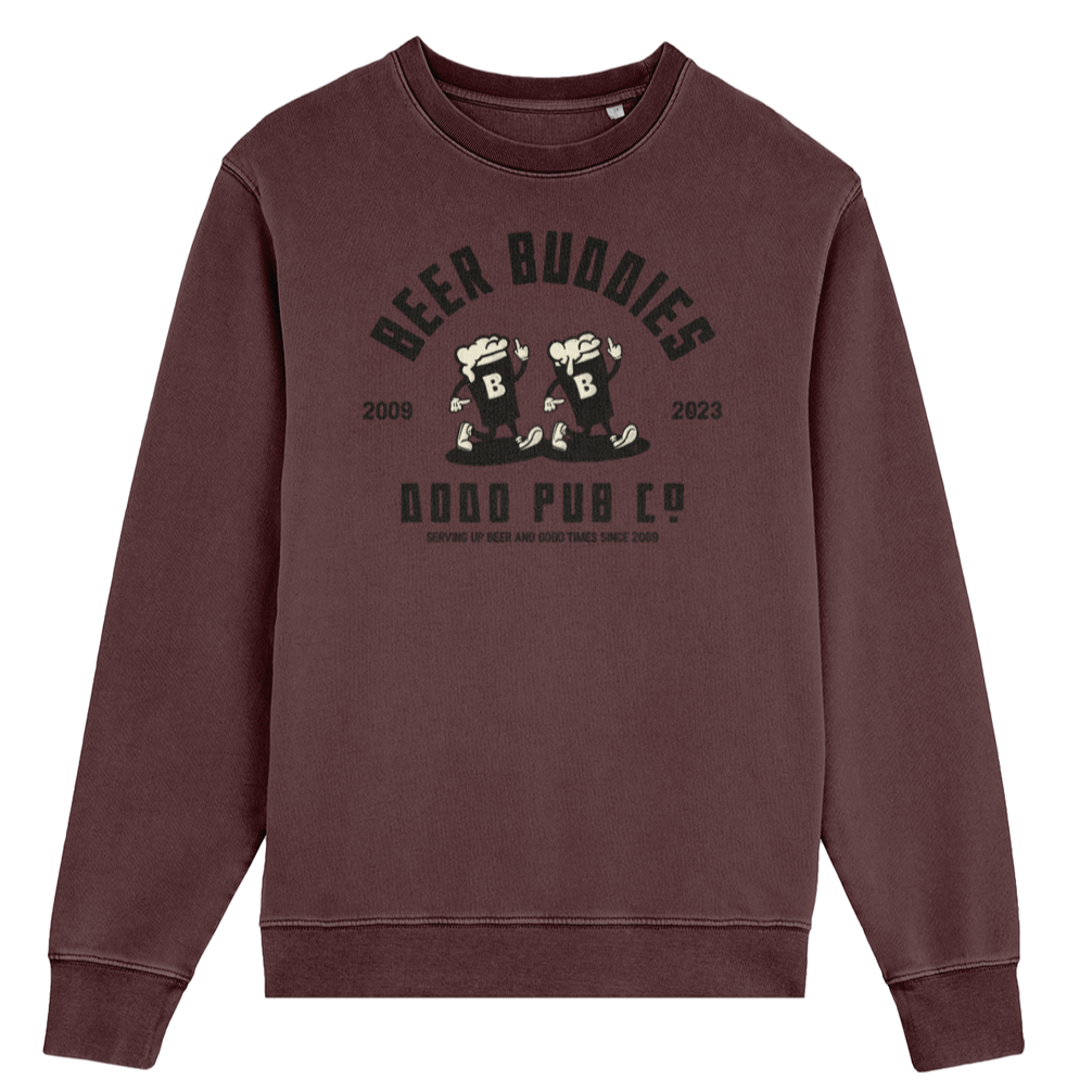 Burgundy Dodo Pub Co Beer Buddies sweatshirt