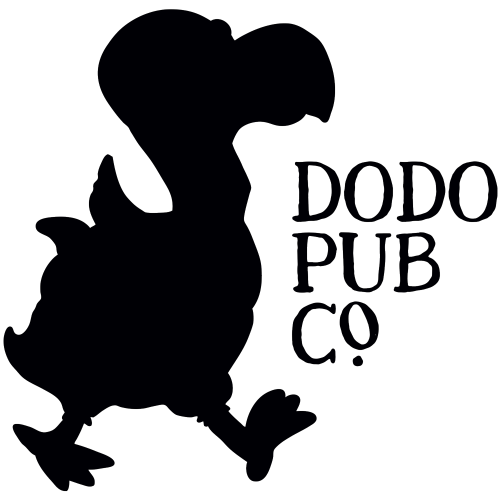 Dodo Pub Co logo with a black dodo silhouette